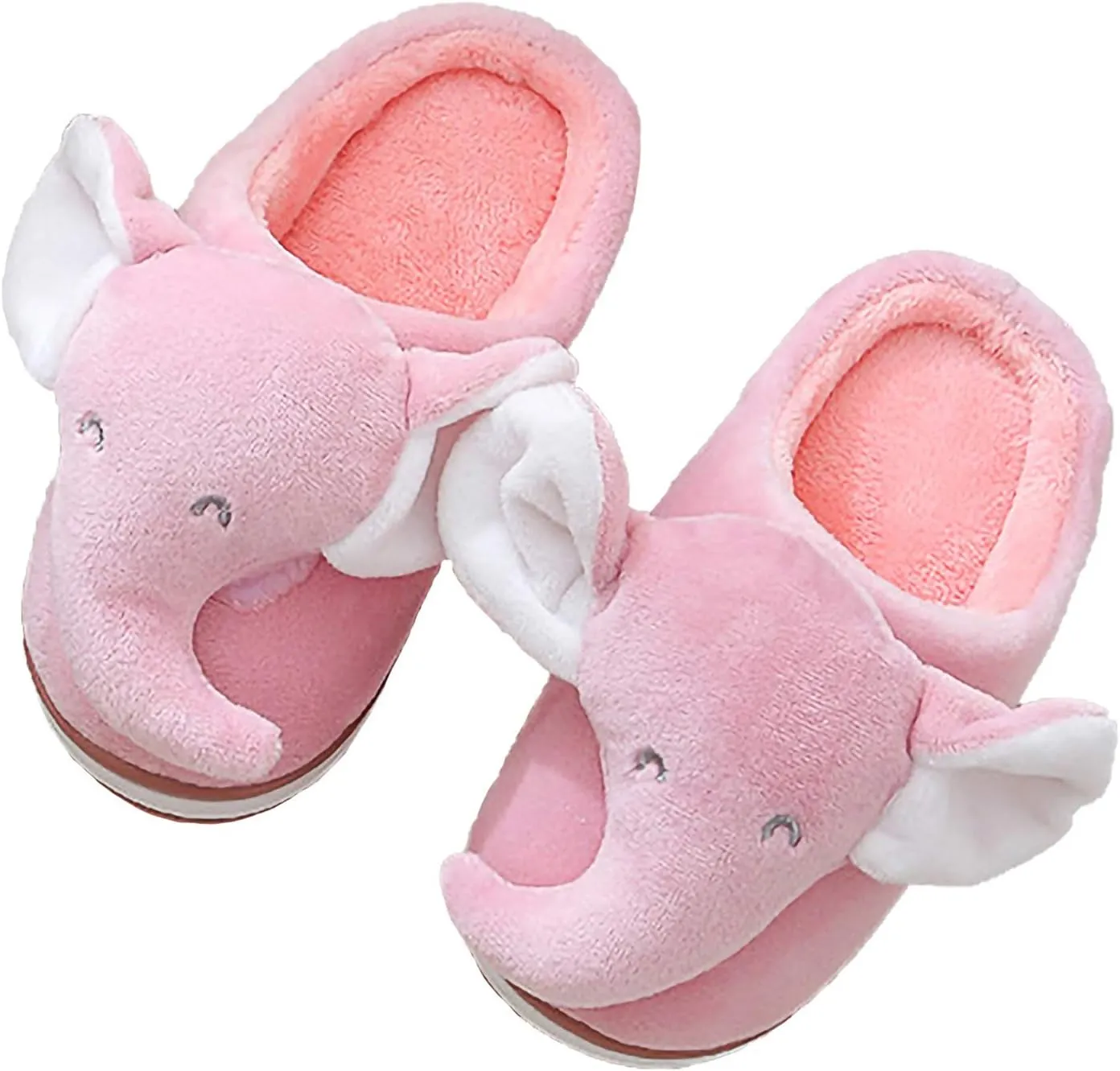 ixiton Adult unisex Winter warm Cartoon animal slippers,Cozy Memory foam Animal-shaped slippers,Cartoon elephant slippers,Indoor And Outdoor Non-slip slippers