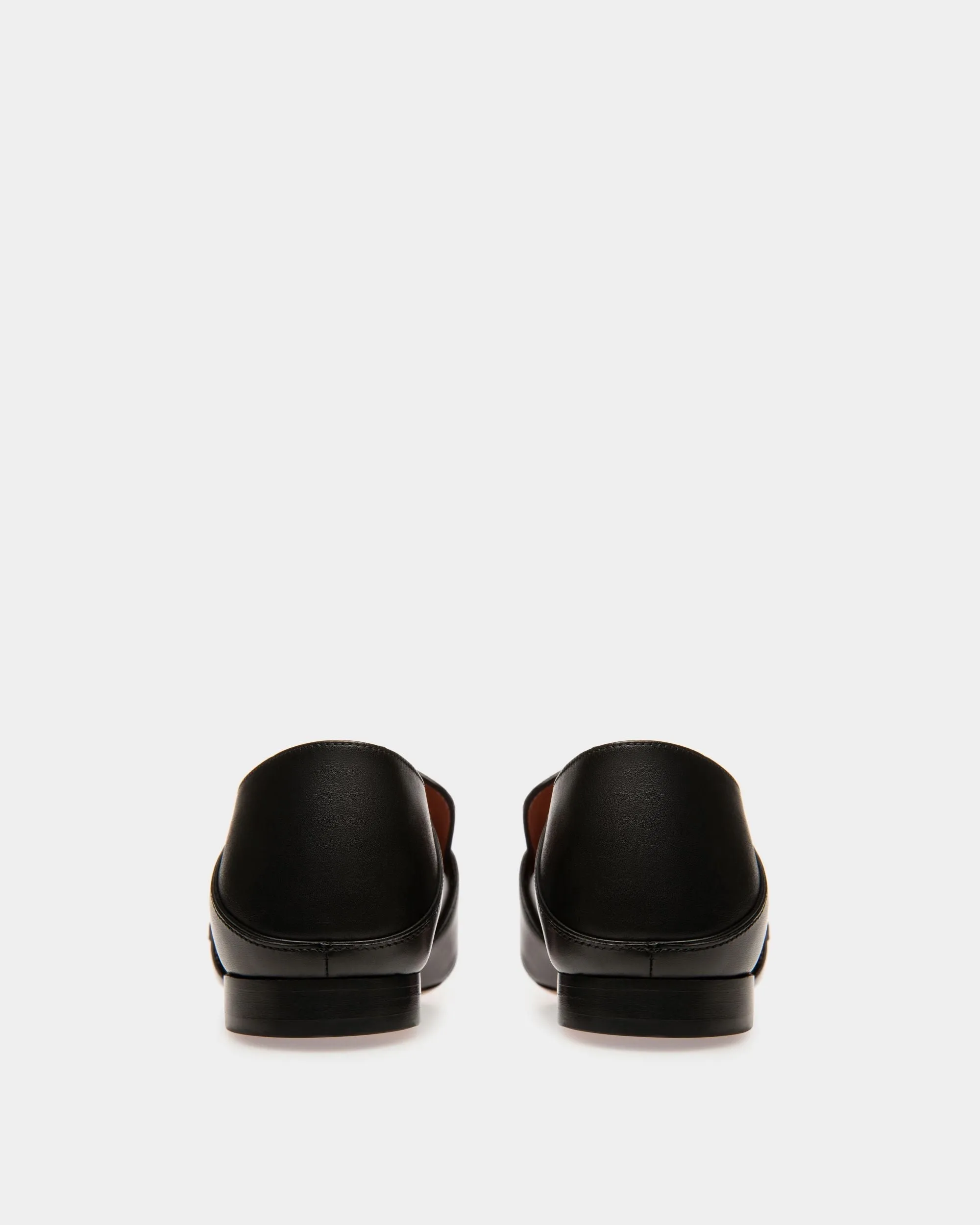 Janelle Women's Leather Slipper In Black