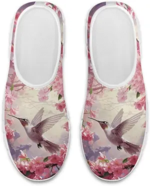 Jeiento Casual Shoes for Women Hummingbird Design Soft Shoes Slip-On Loafers Comfort Footwear