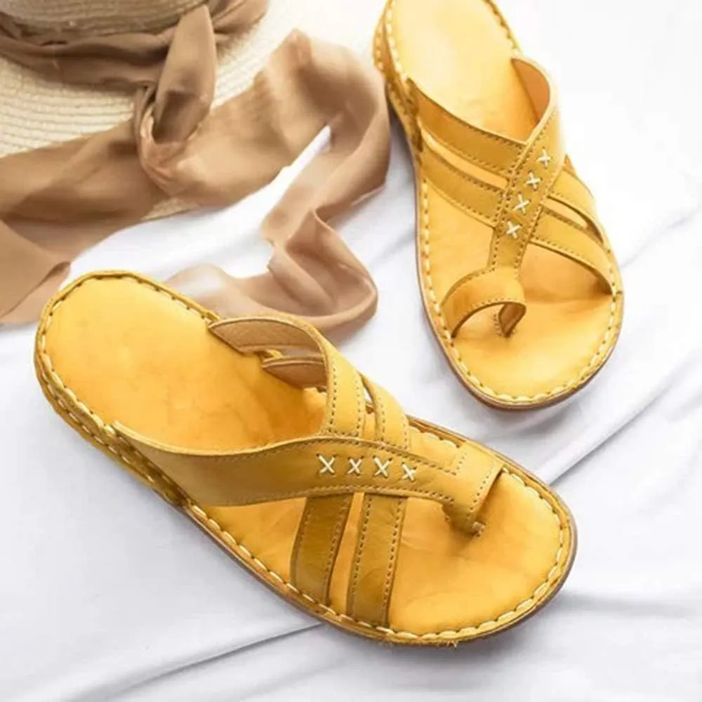 JITUUE Women's Sandspur Delta Flip Thong Sandals Flat Gladiator Thong Sandals Greek Pierced Platform Low Wedge shoes