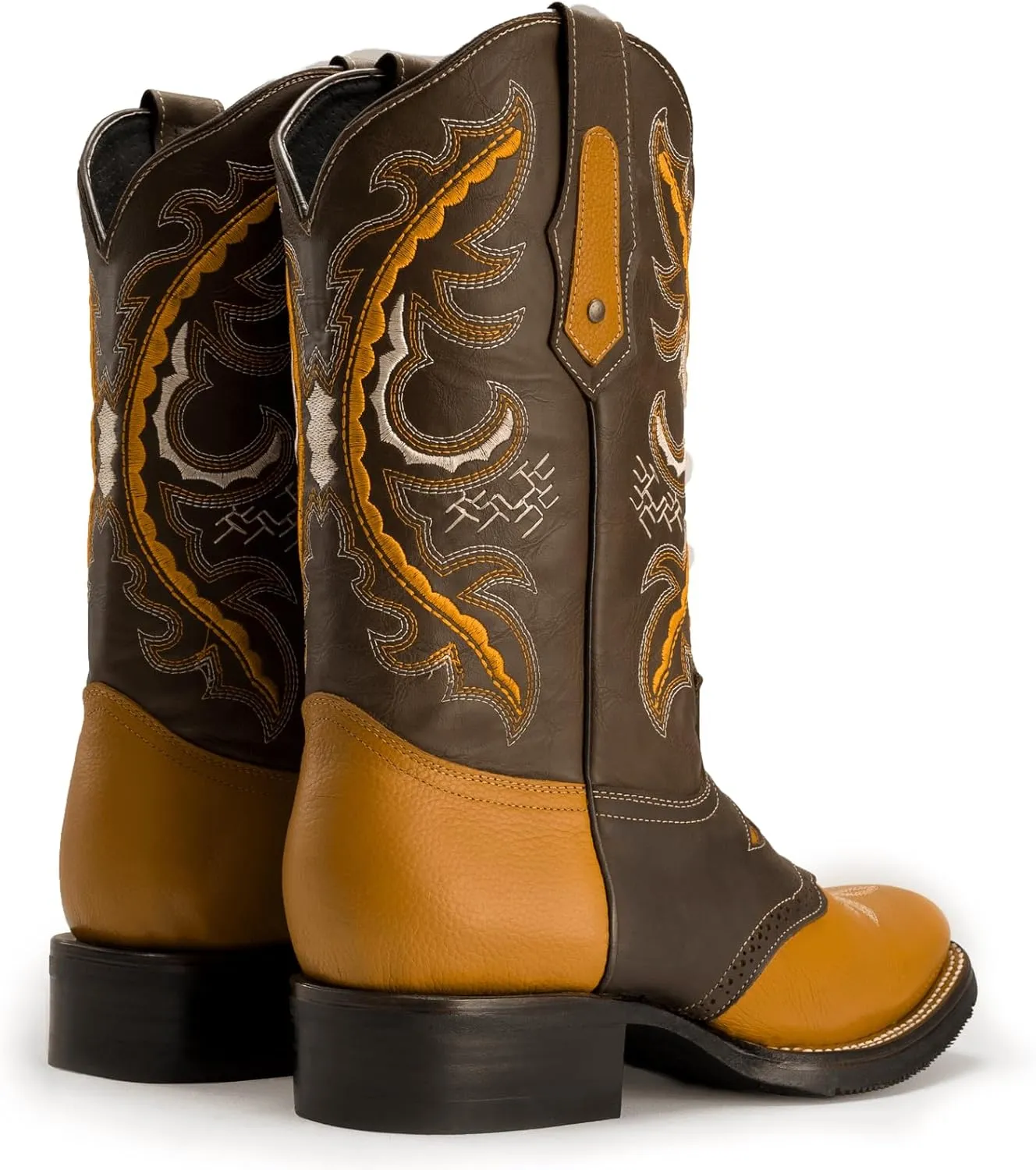 Joe Boots VE030 Men's Western Boots: Square Toe Cowboy Boots & Rodeo Boots in Genuine Leather