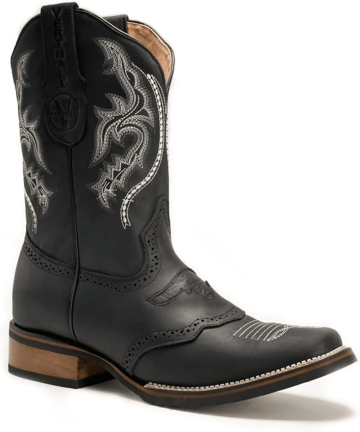 Joe Boots VE030 Men's Western Boots: Square Toe Cowboy Boots & Rodeo Boots in Genuine Leather