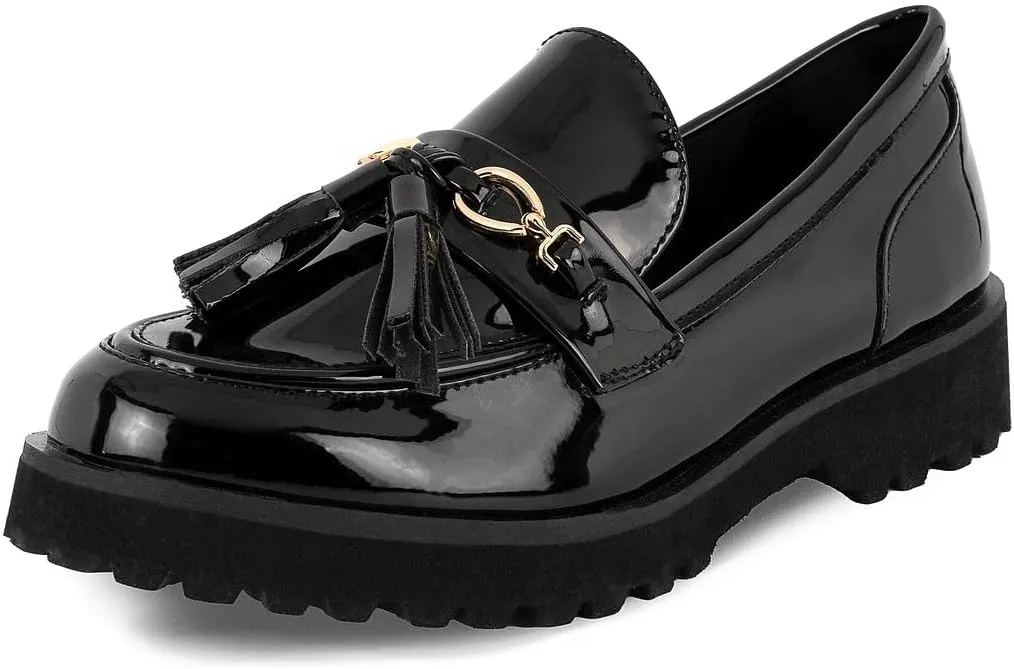 Jones New York Women Platform Slip On Chunky Loafers Shoes Penny Loafers for Ladies