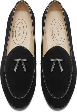 Journey West Suede Tassel Loafer for Women Slip-on BelgianLoafers Shoes