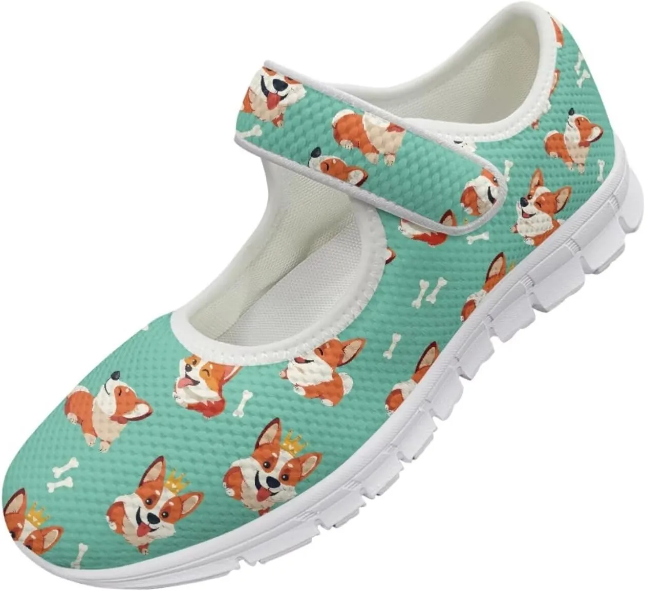 JoyLamoria Womens Slip on Walking Shoes Non Slip Barefoor Shoes Non Slip Fashion Mary Jane Shoes, Sunflower Bee Print