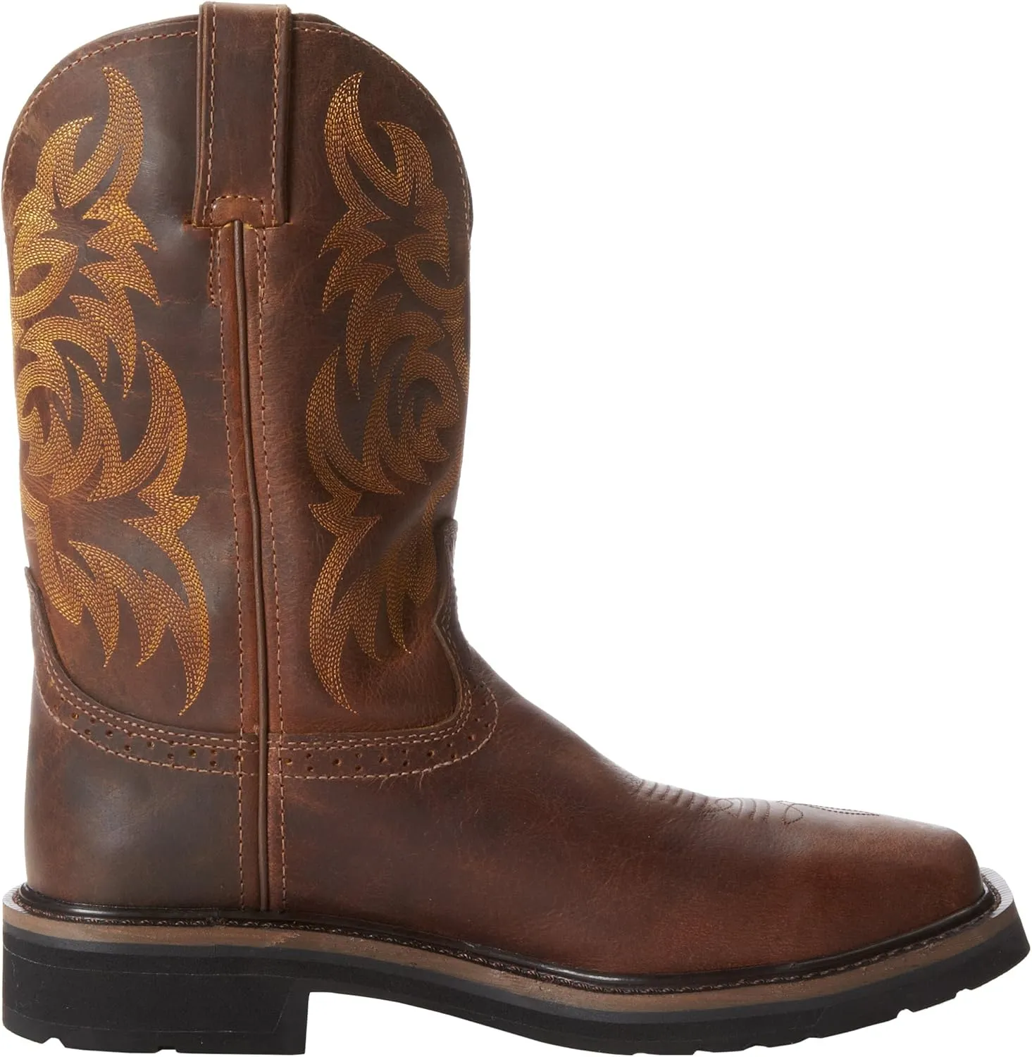 Justin Original Work Rugged Tan American Orange Top Boot Tan
