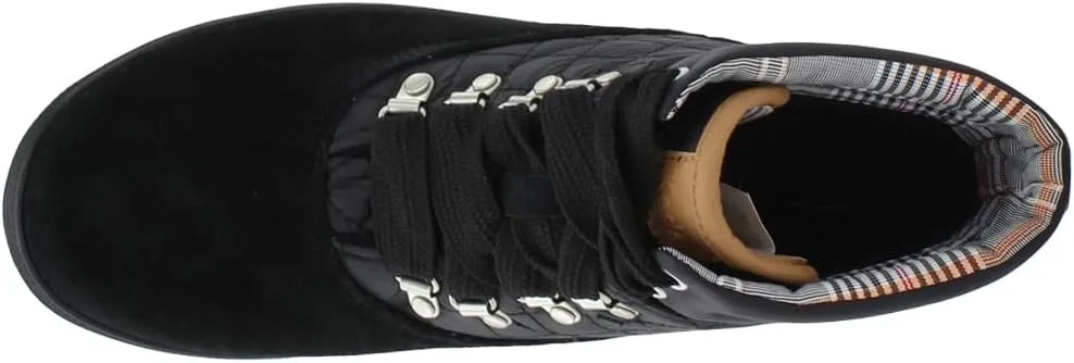 Keds Womens Camp Round Toe Lace Up Casual Boots Ankle Low Heel 1-2" - Black