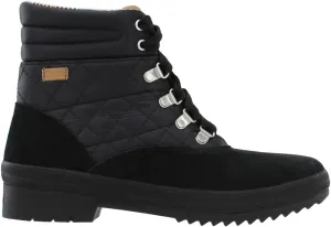 Keds Womens Camp Round Toe Lace Up Casual Boots Ankle Low Heel 1-2" - Black