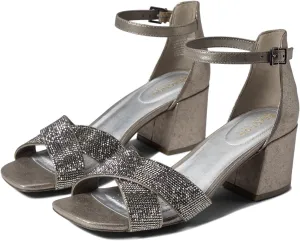 Kenneth Cole REACTION Women's Mix X-Band Jewel Heeled Sandal