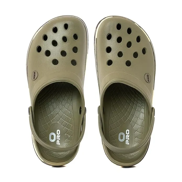 Khadim's Pro Olive Green Washable Clog Sandal for Men