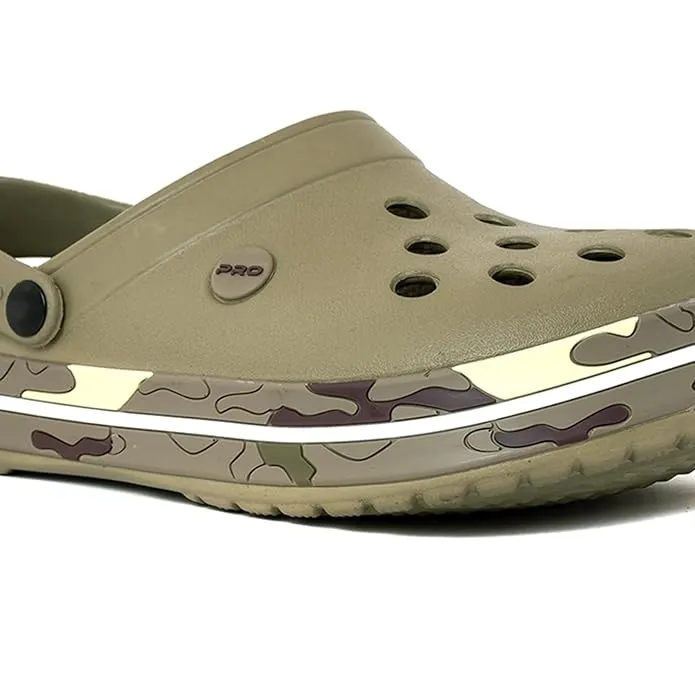 Khadim's Pro Olive Green Washable Clog Sandal for Men