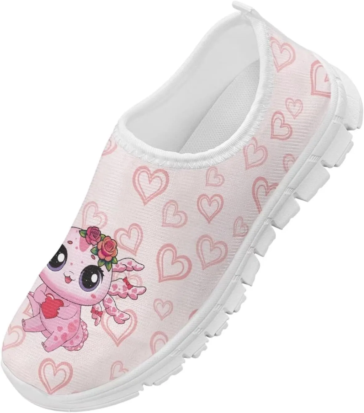 Kids Athltic Shoes Cute Girls Slip On Tennis Shoes Comfy Casual Shoes
