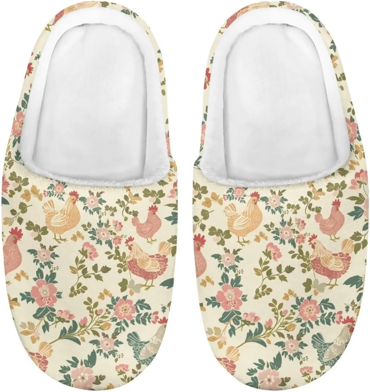 Kids Fuzzy Warm House Slippers for Girls Non Slip Rubber Sole Home Slippers for Toddlers Size 9-15
