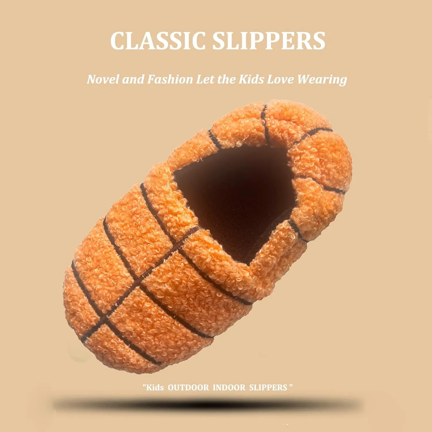 Kids Girls Boys Warm Slippers with Soft Memory Foam Slip-on Indoor Outdoor Slippers