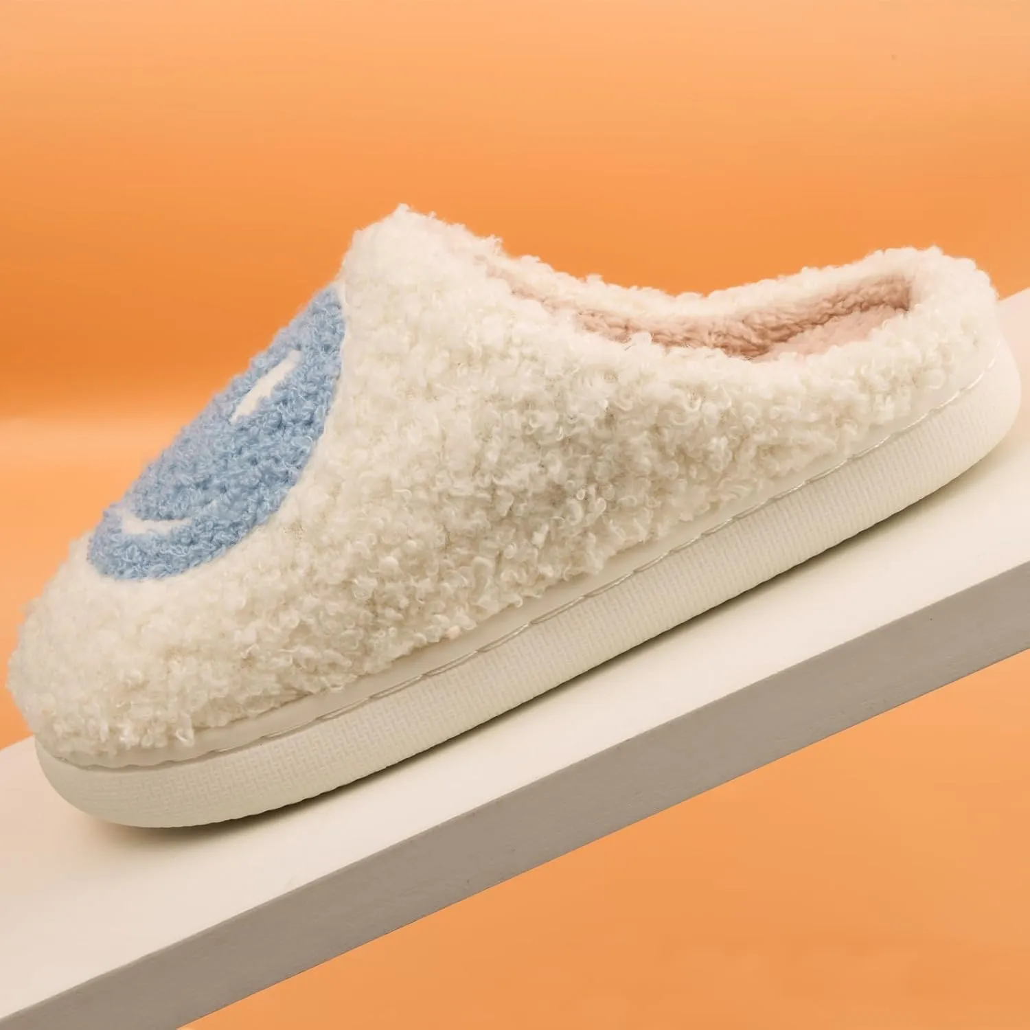 Kids Slippers Boys Girls Plush Non-Slip House Slippers Cute Soft Slip-On Shoes For Little Big Kids