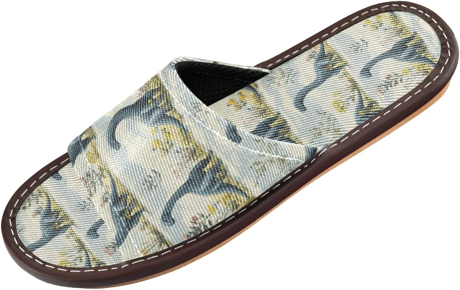 KLL Mens Slippers Indoor Summer Soft Open-toe Slip-on Home Shoes for Travel, Pool, Party