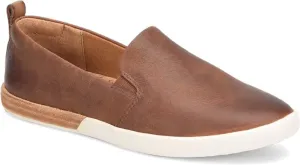 KORK-EASE Peyton Women's Slip-On - Hand-Finished Leather with Inset Stacked Heel Detail for a Unique Look