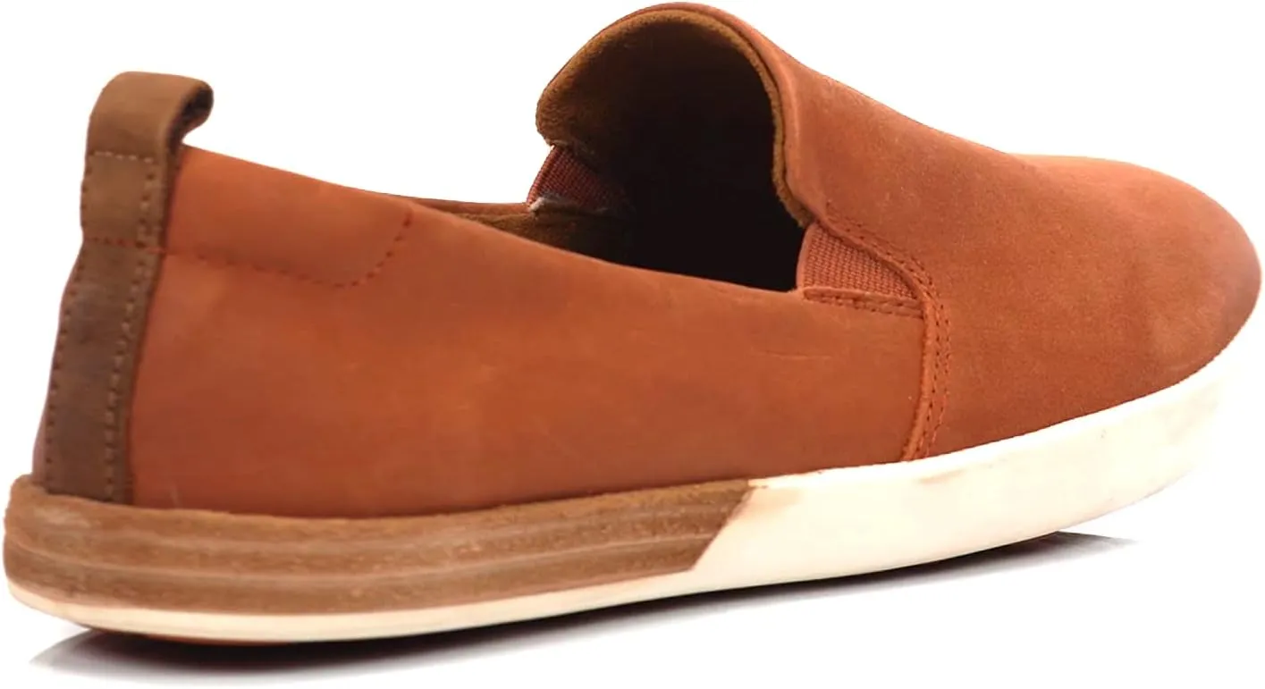 KORK-EASE Peyton Women's Slip-On - Hand-Finished Leather with Inset Stacked Heel Detail for a Unique Look