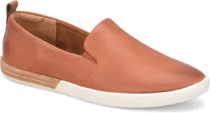 KORK-EASE Peyton Women's Slip-On - Hand-Finished Leather with Inset Stacked Heel Detail for a Unique Look