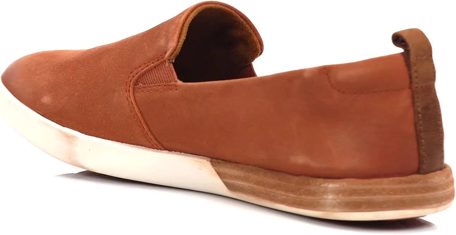 KORK-EASE Peyton Women's Slip-On - Hand-Finished Leather with Inset Stacked Heel Detail for a Unique Look