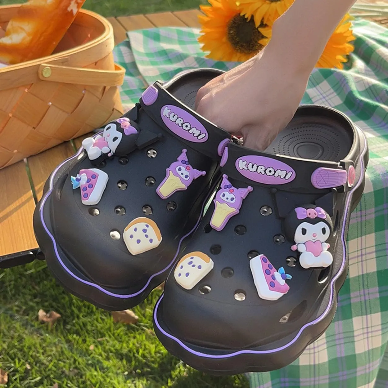 Kuromi Clogs Slip on Water Shoes Casual Summer for Adults