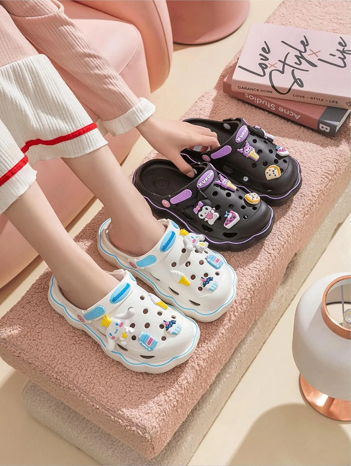 Kuromi Clogs Slip on Water Shoes Casual Summer for Adults
