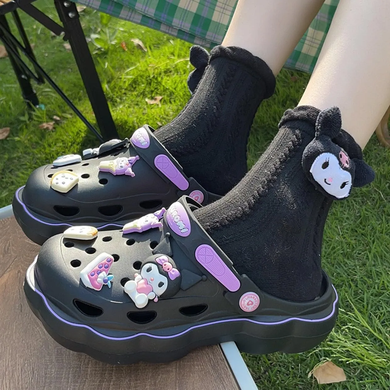 Kuromi Clogs Slip on Water Shoes Casual Summer for Adults