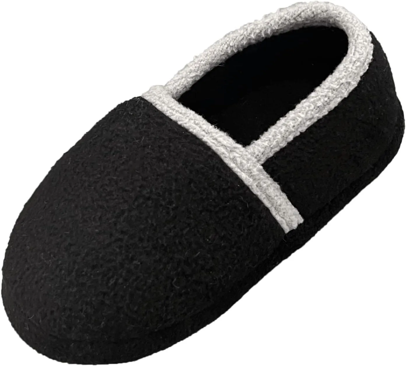 Little/Big Kids Warm Plush Fleece Slippers with Soft Memory Foam Slip-on Indoor Shoes
