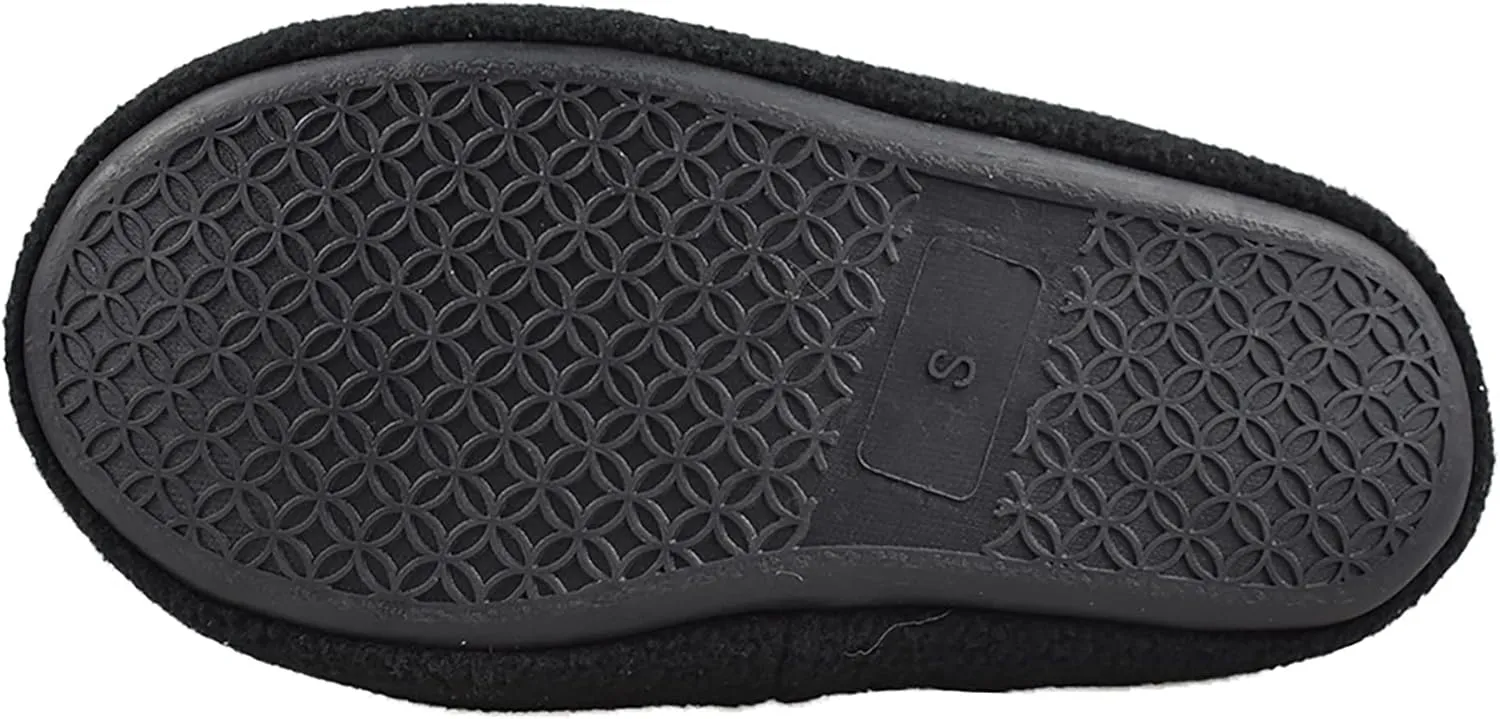 Little/Big Kids Warm Plush Fleece Slippers with Soft Memory Foam Slip-on Indoor Shoes