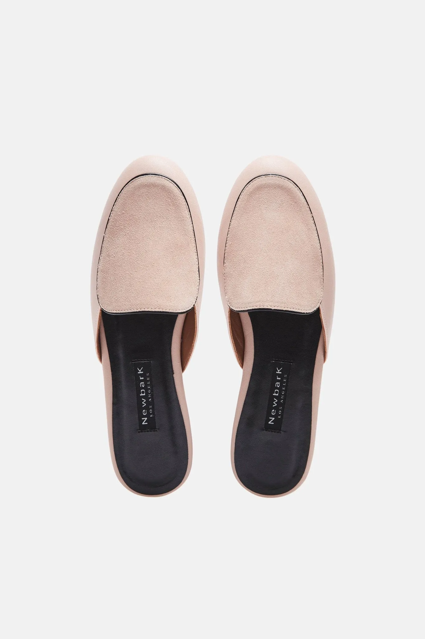 Liza Mule - Blush with Black Piping