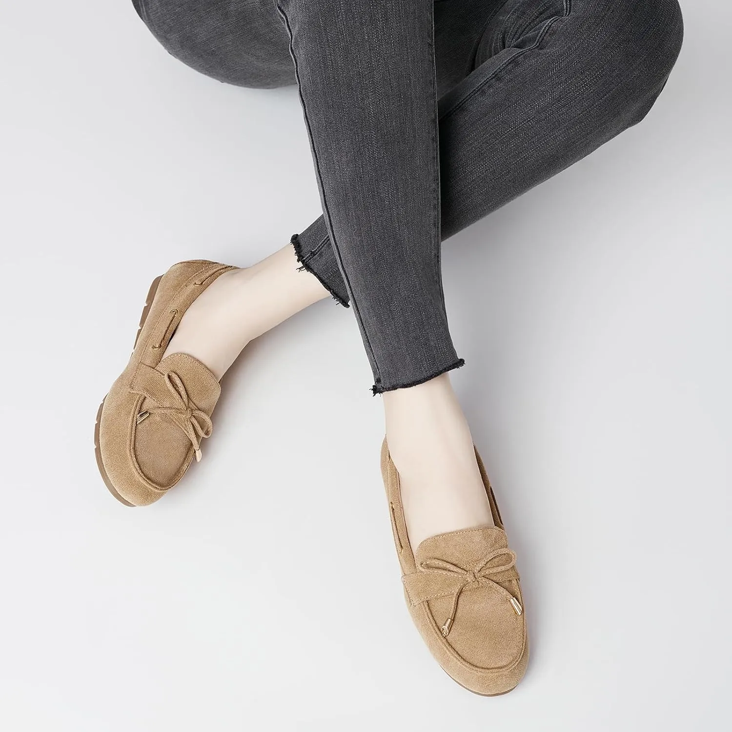 Loafers for Women Slip On Flats Shoes Non Slip Work Shoes Comfort Soft Business Casual Walking Womens Loafers