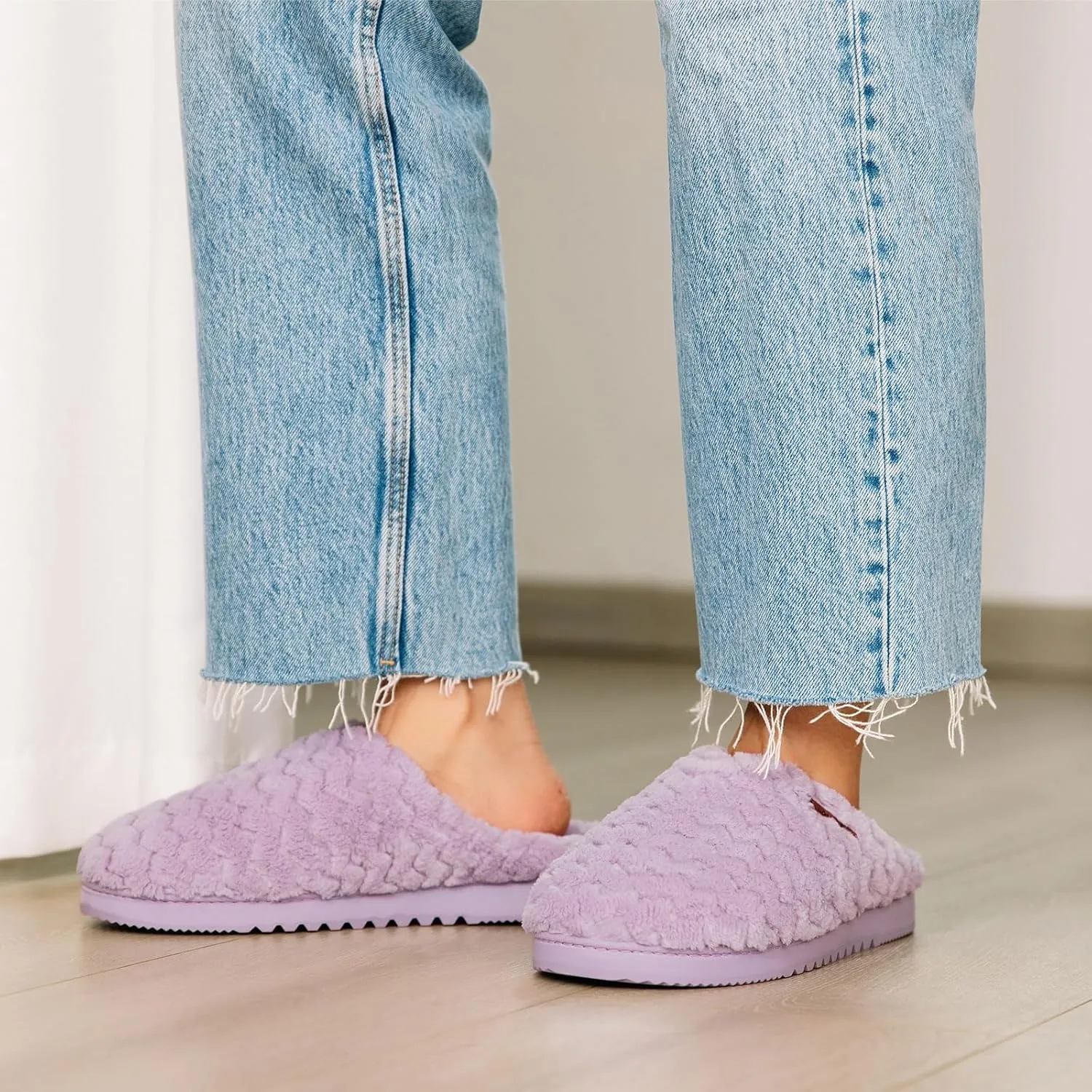 LongBay Women's Slip-On House Slippers Comfy Memory Foam Bedroom Shoes