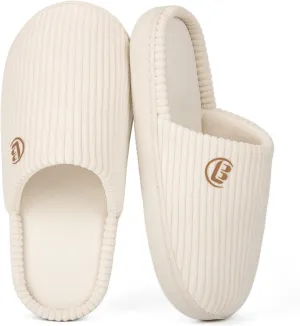 LongBay Women's Slippers Soft Comfy Memory Foam Slip-On Indoor House Shoes with Non-Slip Sole