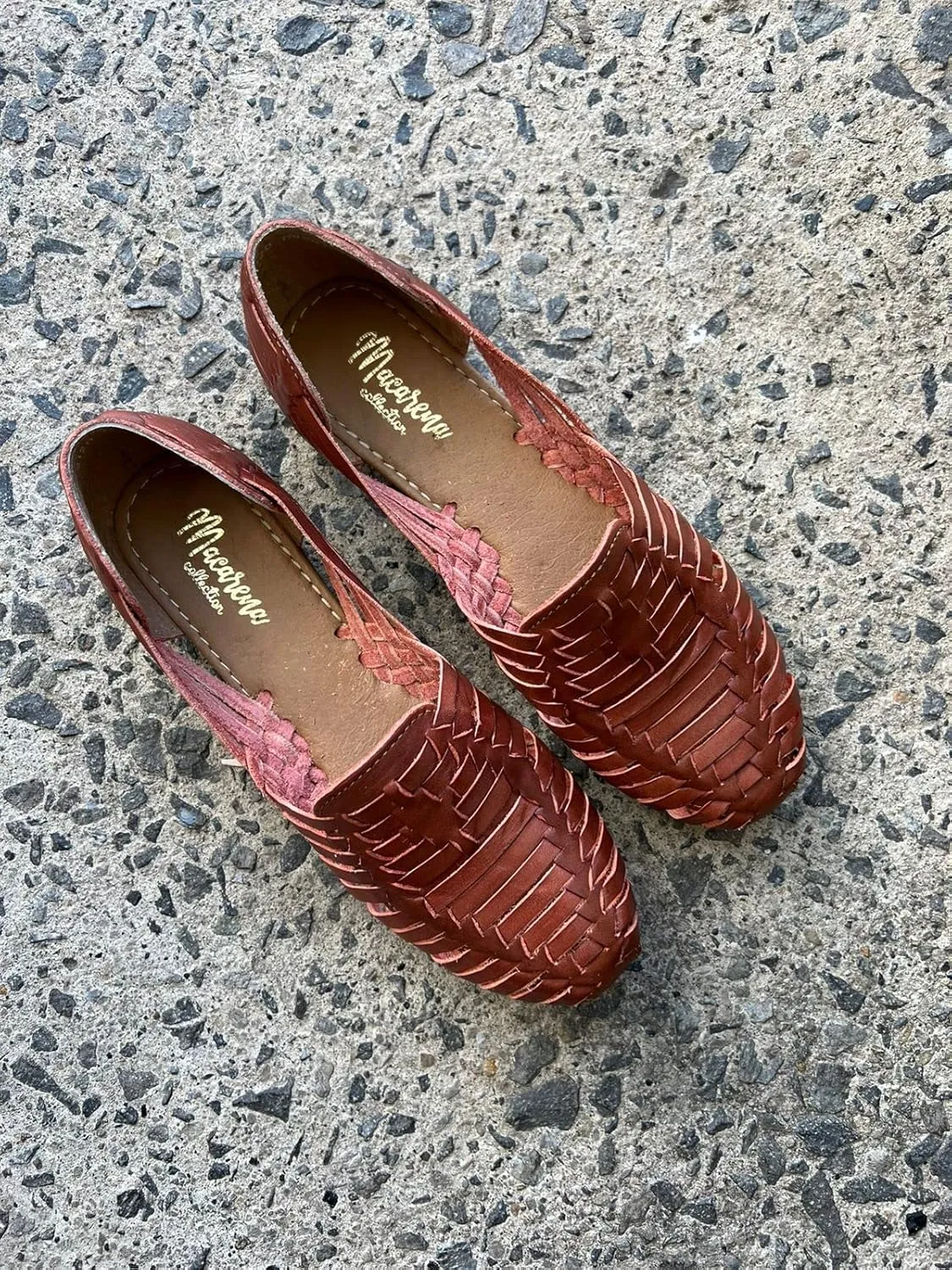 Macarena Collection Huarache Sandal Colorful Leather Mexican Style 2120