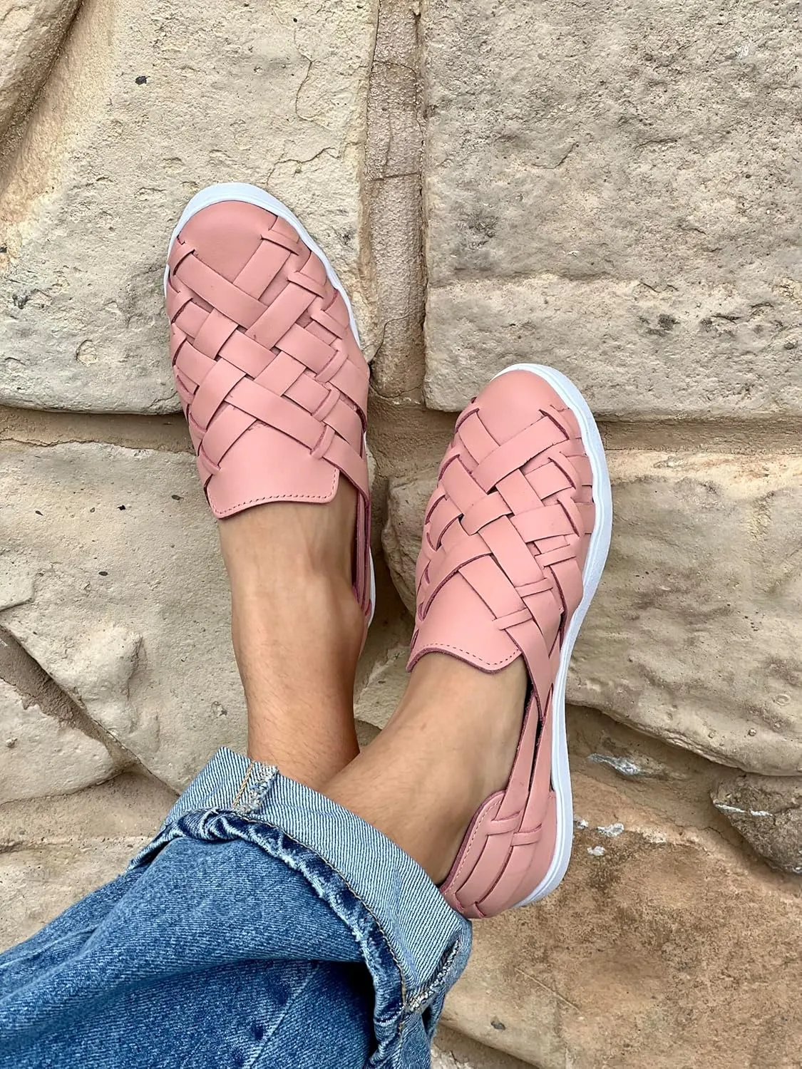 Macarena Collection Sandals women Huarache Sandal Colorful Leather Mexican Style Comfortable skin Model 2215