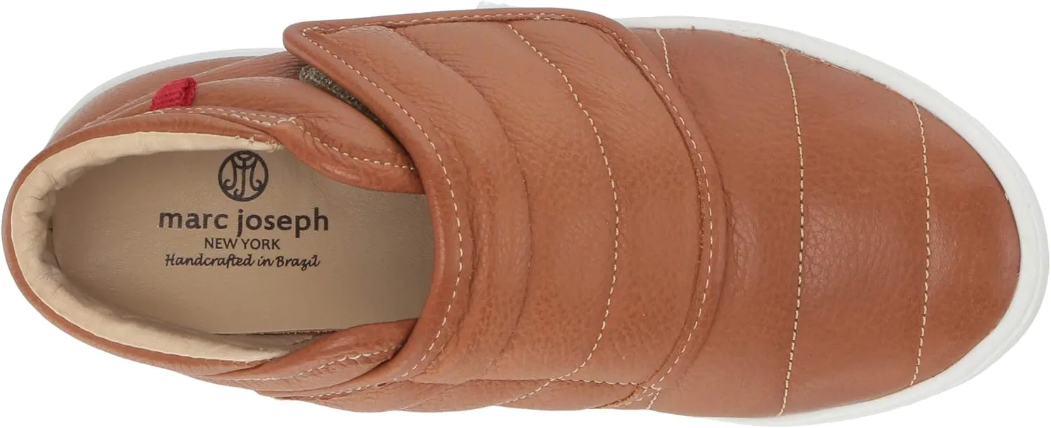 Marc Joseph New York Unisex-Child Kids Boys/Girls Leather Made in Brazil Hightop Velcro Sneaker