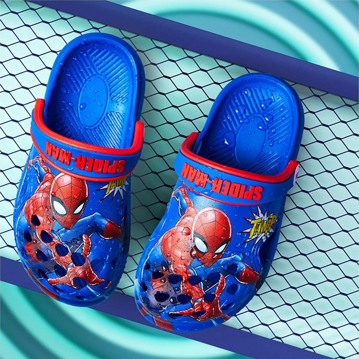 Marvel Spider-Man Avengers Clogs Slip on Water Shoes Casual Summer for Boys Kids Children