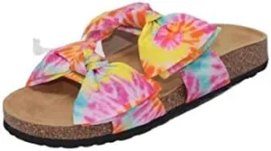 Mata Shoes Women Fashion Slide Sandals Soft Cork Footbed Slip On Bow Slides