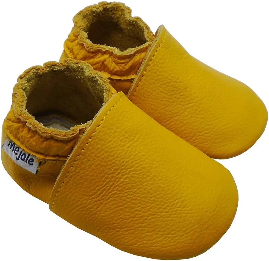 Mejale Baby Infant Toddler Shoes Slip-on Soft Sole Leather Moccasins Pre-Walkers