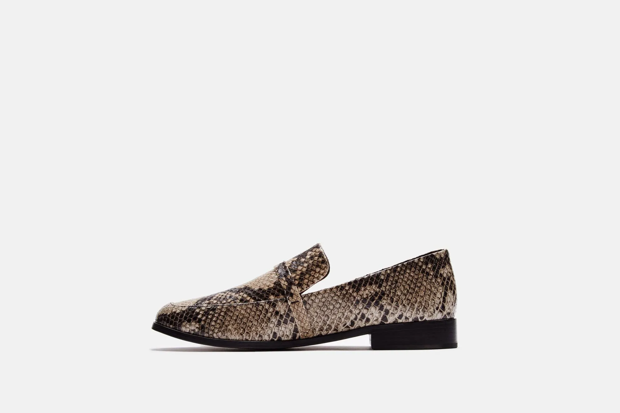 Melanie Loafer with Band - Embossed Snake Calf