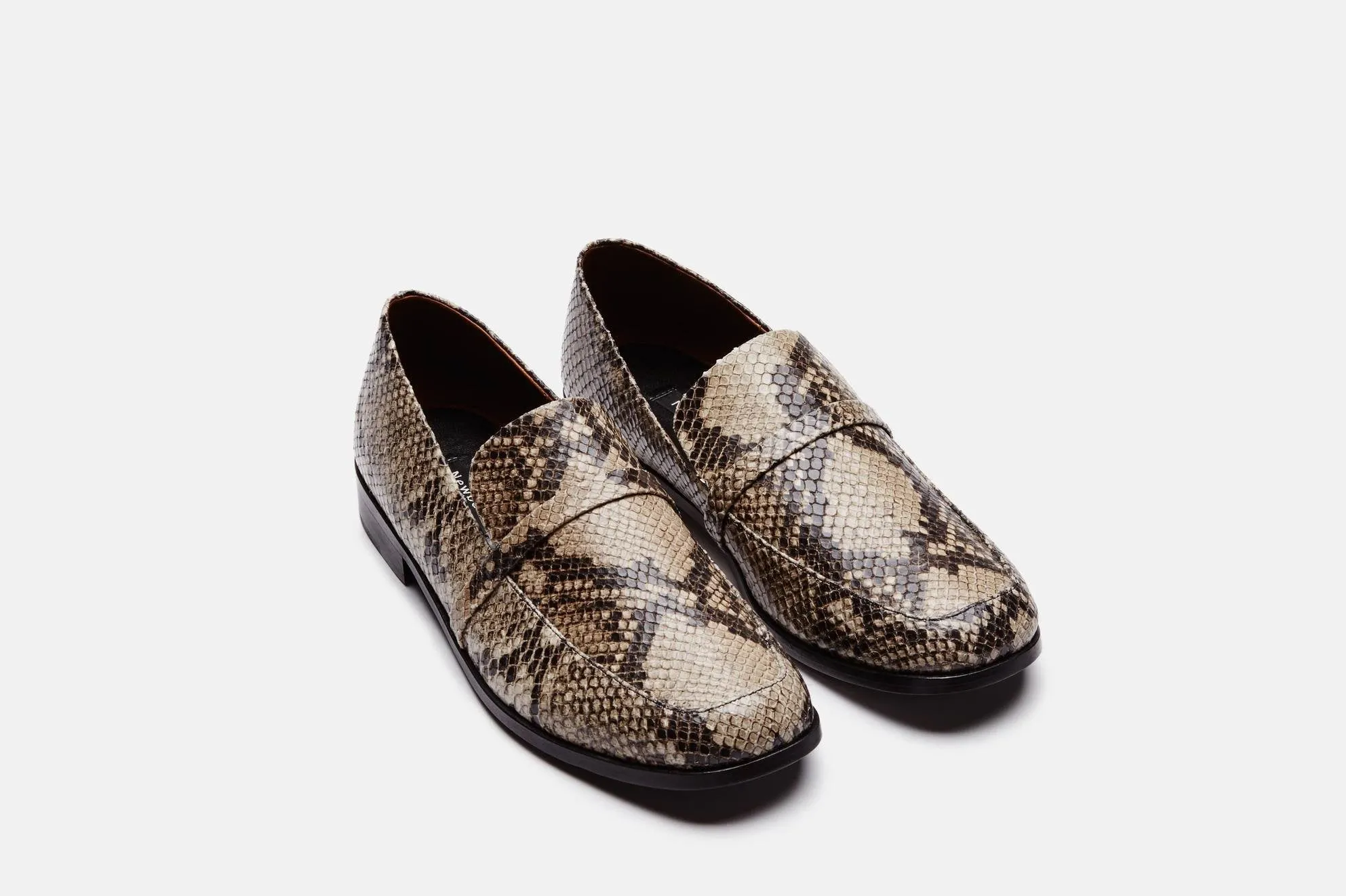 Melanie Loafer with Band - Embossed Snake Calf