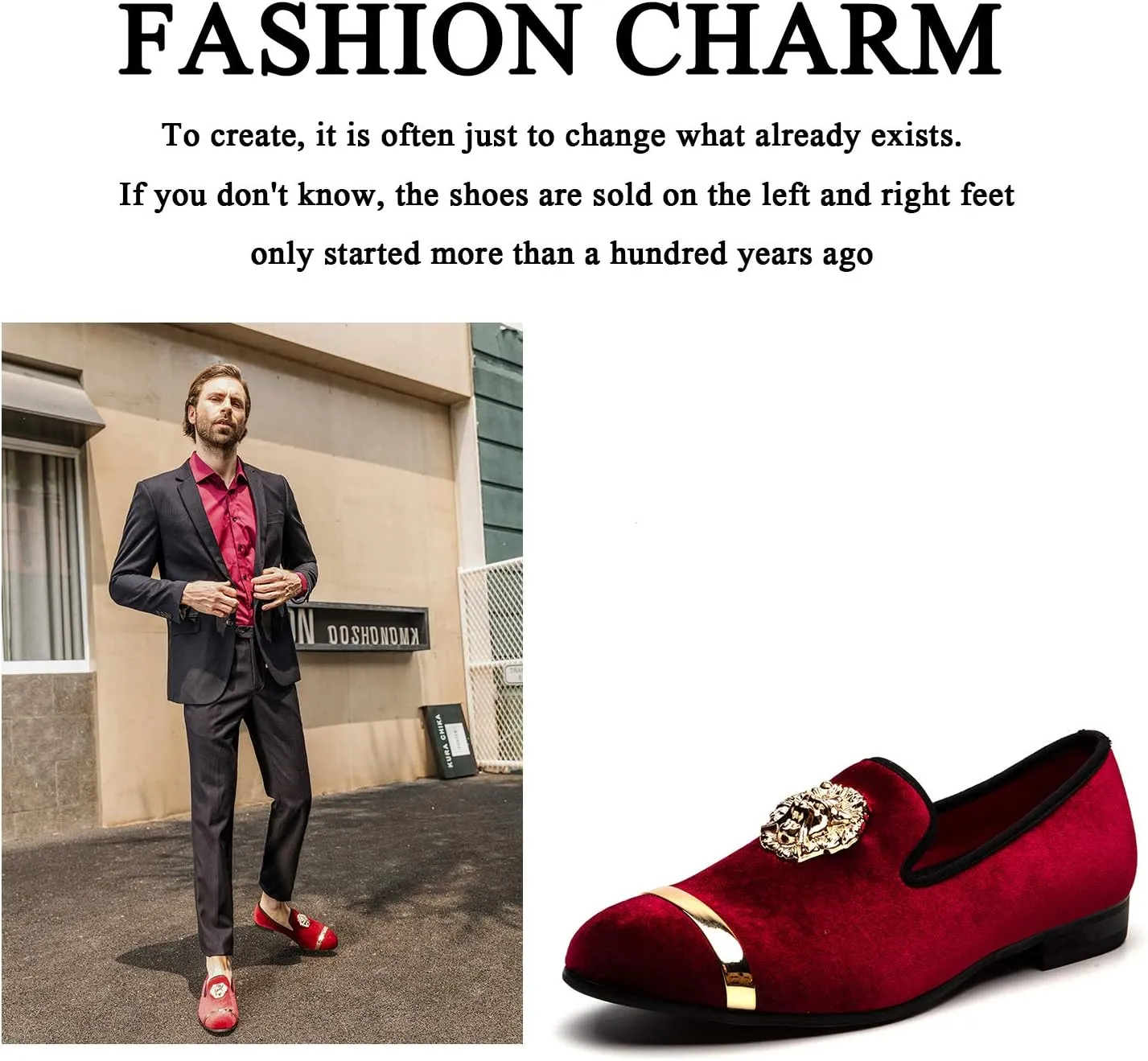 Men Genuine Leather Mens Metallic Textured Slip-on Glitter Loafers Shoes