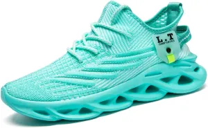 Men Running Shoes Slip On Tennis Walking Shoes Lightweight Breathable Sneakers for Gym Work Casual Soft Sole Trainers Non Slip Athletic Footwear