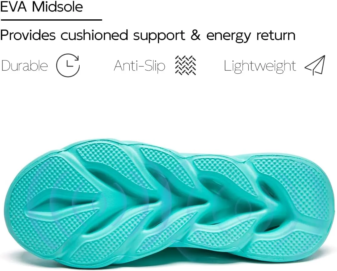 Men Running Shoes Slip On Tennis Walking Shoes Lightweight Breathable Sneakers for Gym Work Casual Soft Sole Trainers Non Slip Athletic Footwear