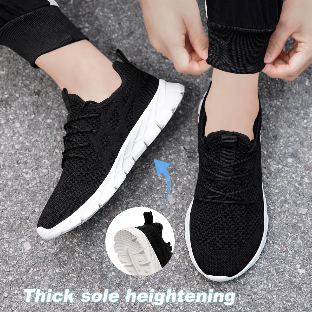 Men Slip On Running Shoes Lightweight Breathable Non-Slip Gym Sneakers Cushioned Comfort for Walking Fitness & Daily Training Leisure Athletic Sports Design