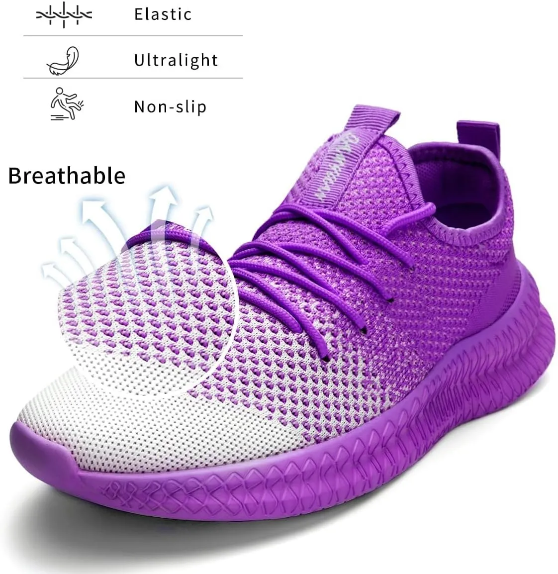 Men Slip On Running Shoes Lightweight Breathable Non-Slip Gym Sneakers Cushioned Comfort for Walking Fitness & Daily Training Leisure Athletic Sports Design