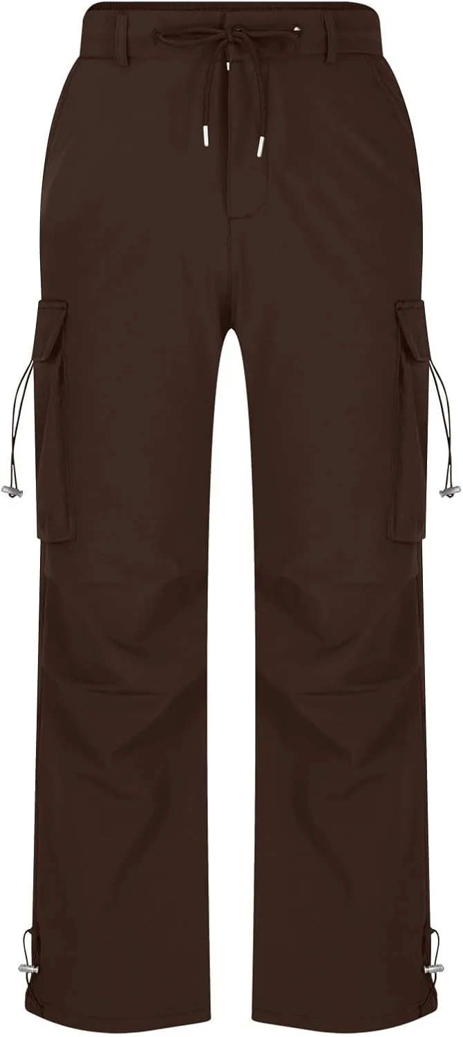 Mens Cargo Pants Relaxed Fit Elastic Waist Straight Leg Pants Rugged Flex Relaxed Fit Canvas Cargo Work Pant 2025