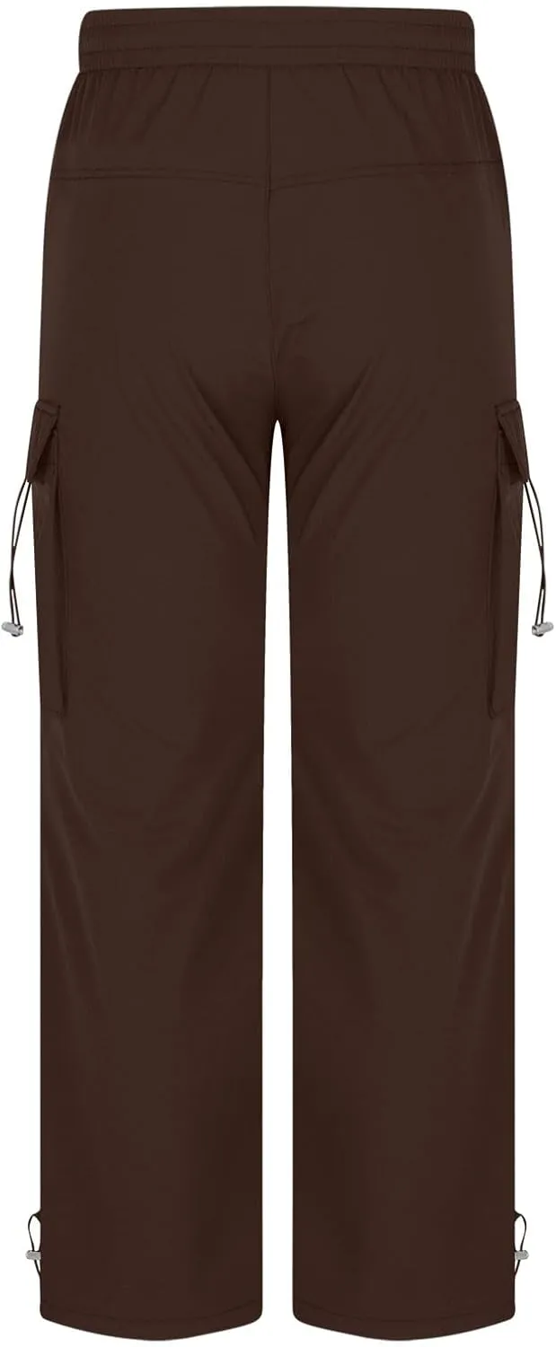 Mens Cargo Pants Relaxed Fit Elastic Waist Straight Leg Pants Rugged Flex Relaxed Fit Canvas Cargo Work Pant 2025