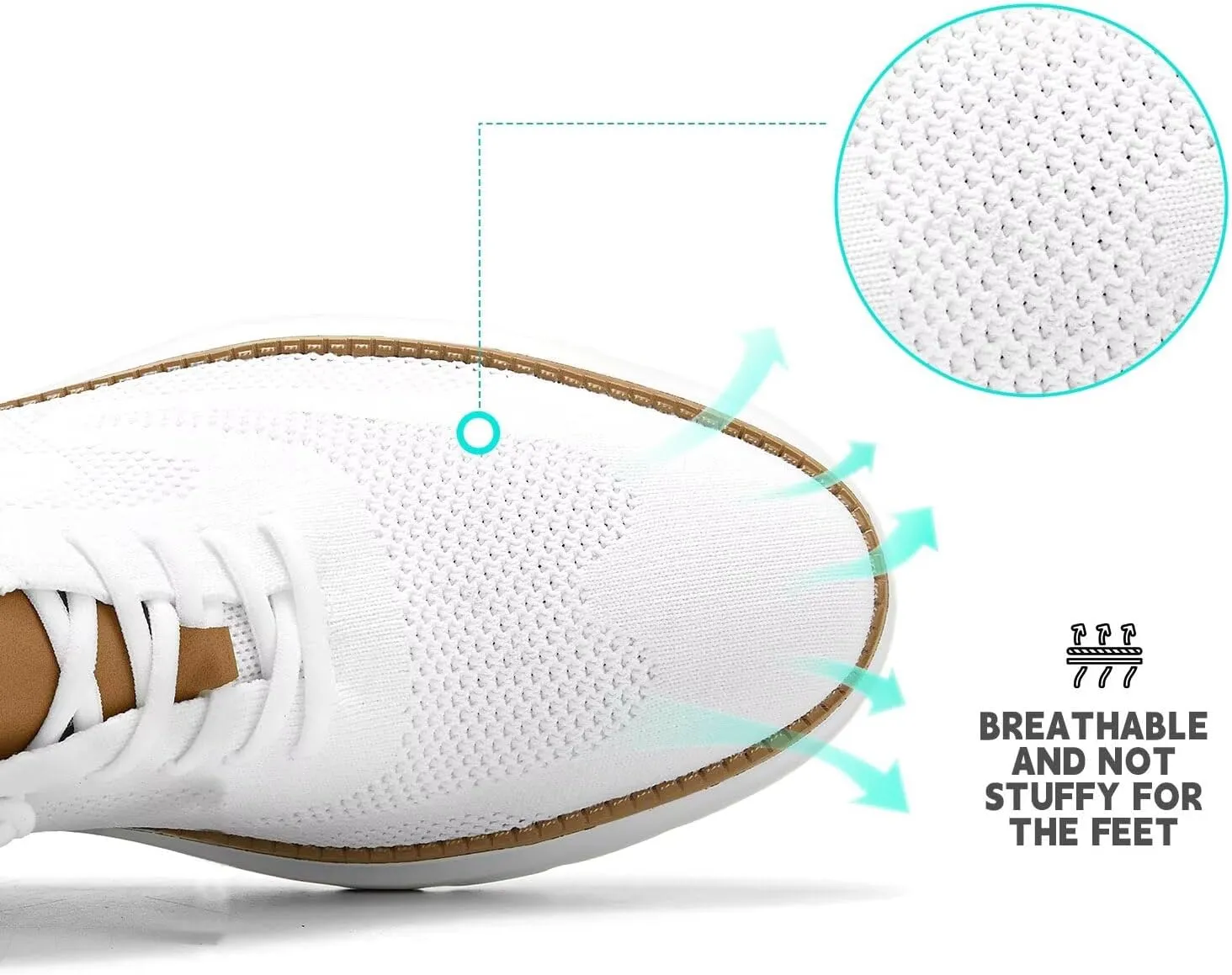 Mens Casual Dress Oxfords Shoes Fashion Mesh Business Walking Work Slip on Sneakers Comfortable Lightweight Soft Sole