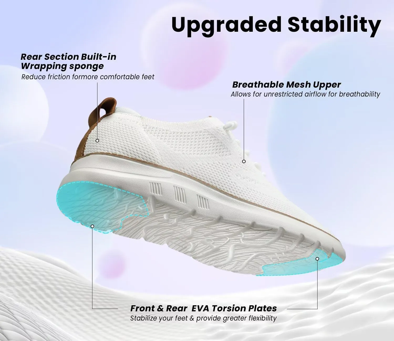 Mens Casual Dress Oxfords Shoes Fashion Mesh Business Walking Work Slip on Sneakers Comfortable Lightweight Soft Sole